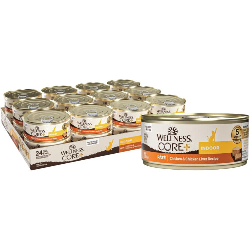 (新包裝 升級版) Wellness CORE WC2 Indoor Pate : Chicken & Chicken Liver Recipe 5.5oz (7910)室內除臭 雞肉拼雞肝 無穀物 經典肉醬主食罐